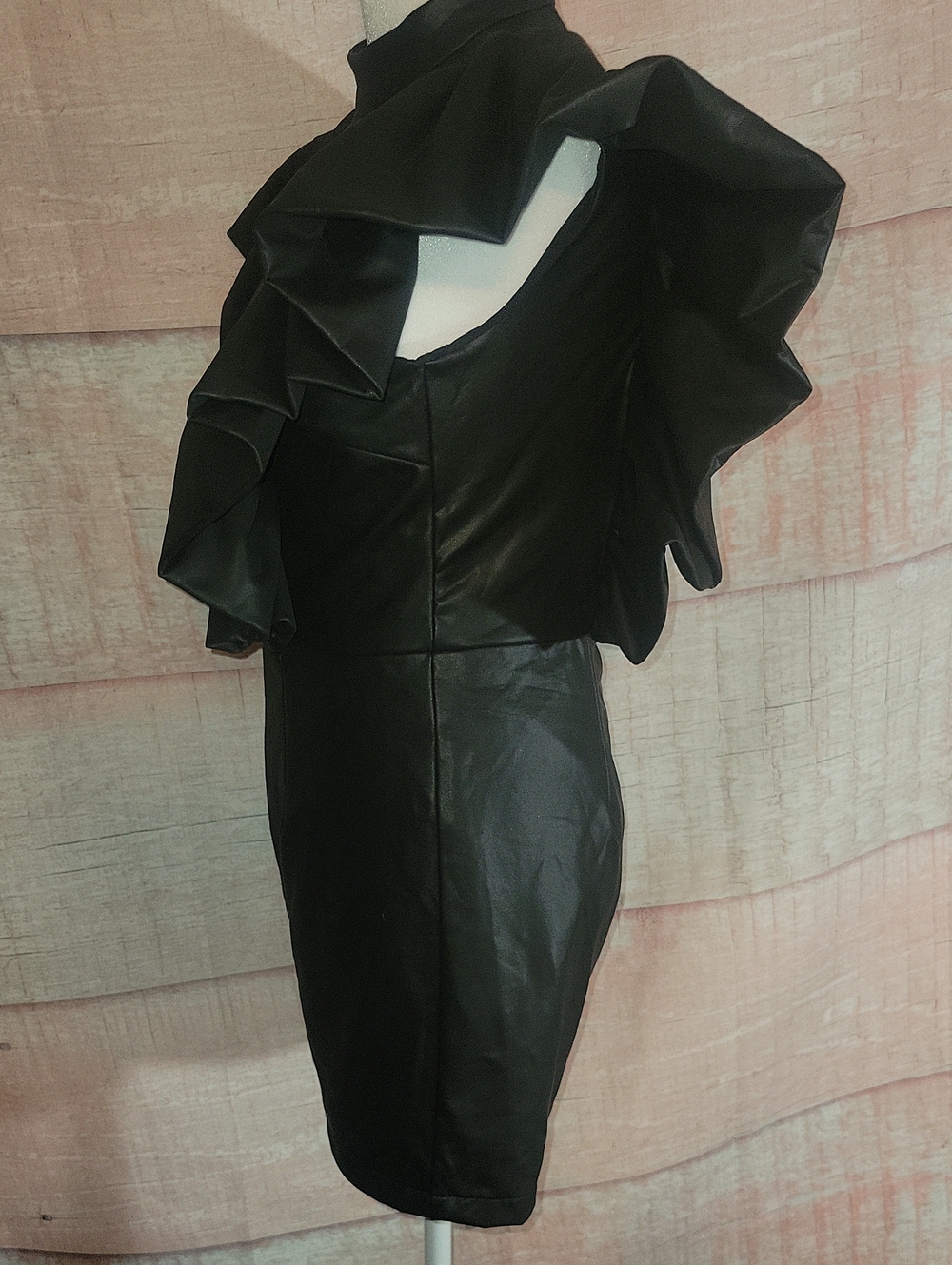 Akira Faux Leather Romper - Picture 4 of 10
